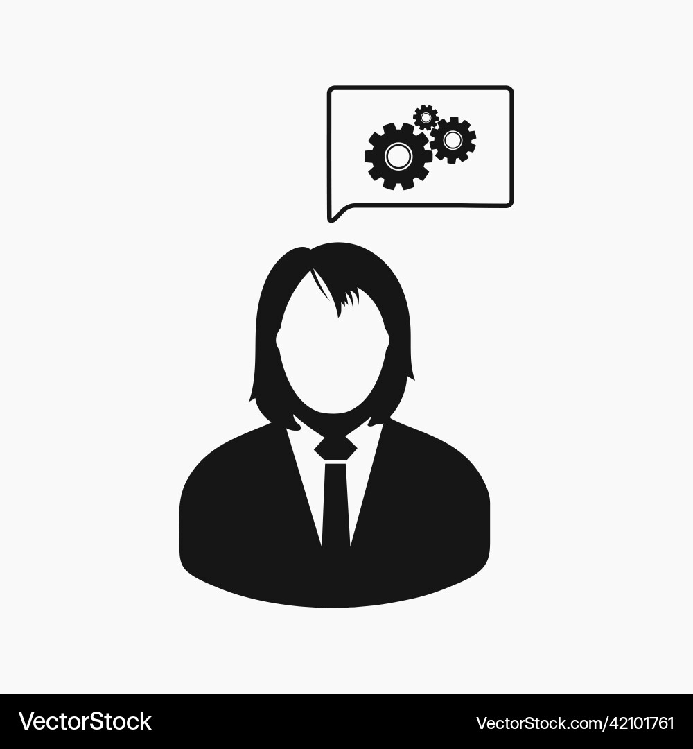 Creative service icon flat style eps Royalty Free Vector