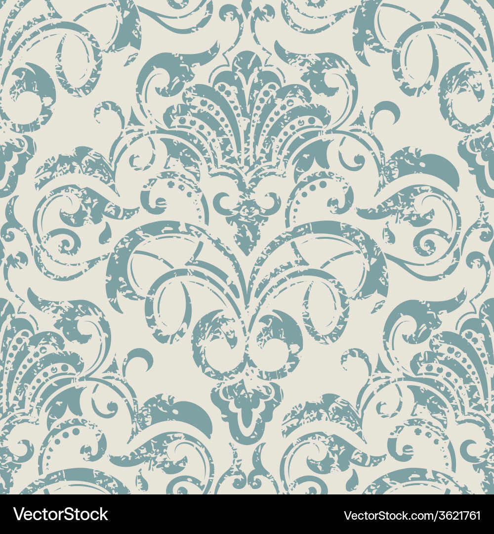 Damask seamless pattern element elegant luxury Vector Image