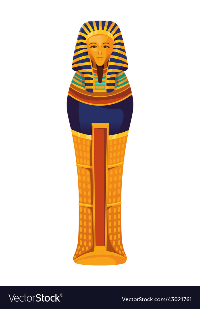 Egypt pharaoh tutankhamen Royalty Free Vector Image