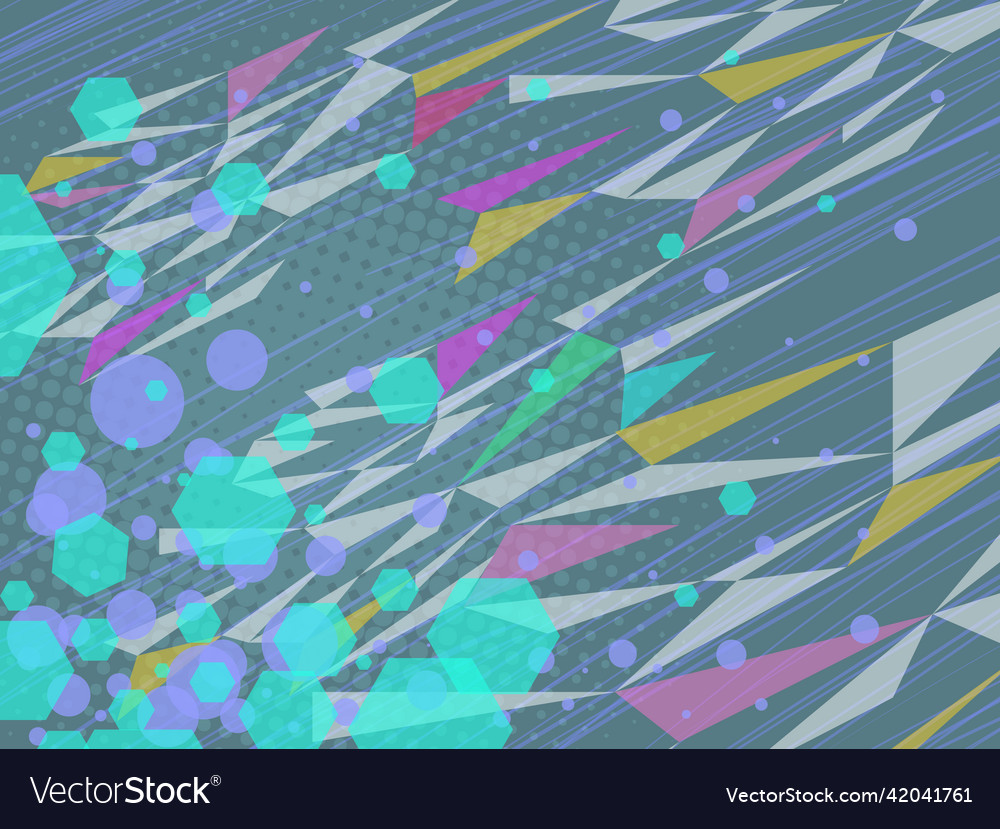 Multicolored triangles abstract background 80e vector image Multicolored triangles abstract background 80e