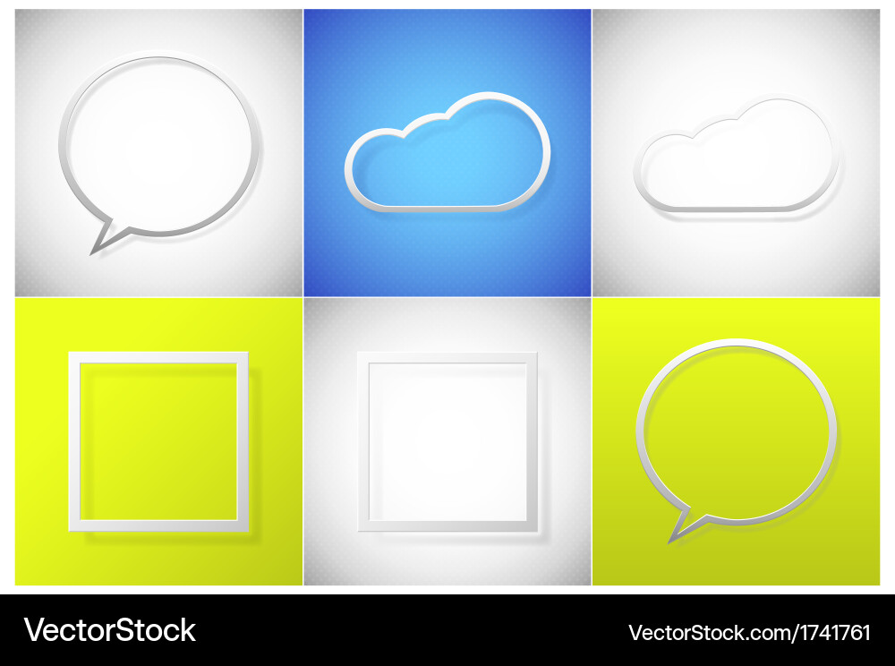 Text frame set Royalty Free Vector Image - VectorStock