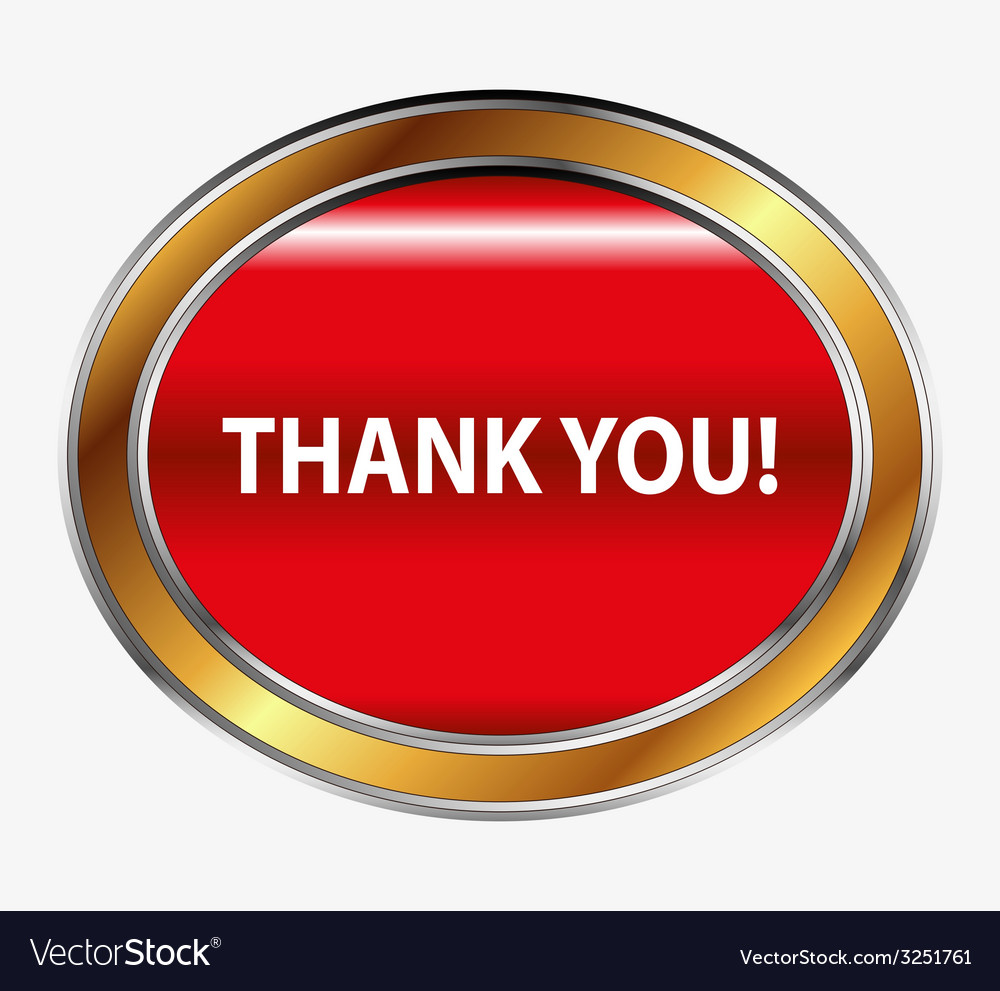 Thank you button Royalty Free Vector Image - VectorStock