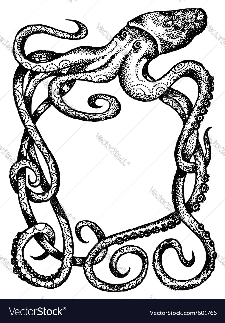 Giant octopus Royalty Free Vector Image - VectorStock