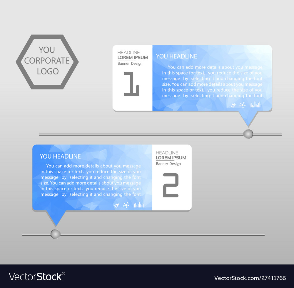 Timeline Infographics Banner Template Modern Info Vector Image