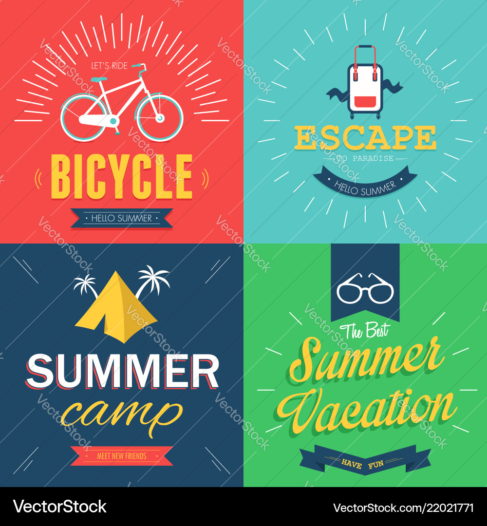 Summer poster Royalty Free Vector Image - VectorStock