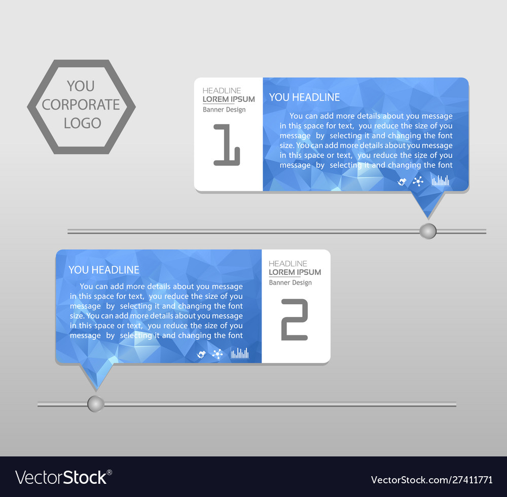 Timeline Infographics Banner Template Modern Info Vector Image