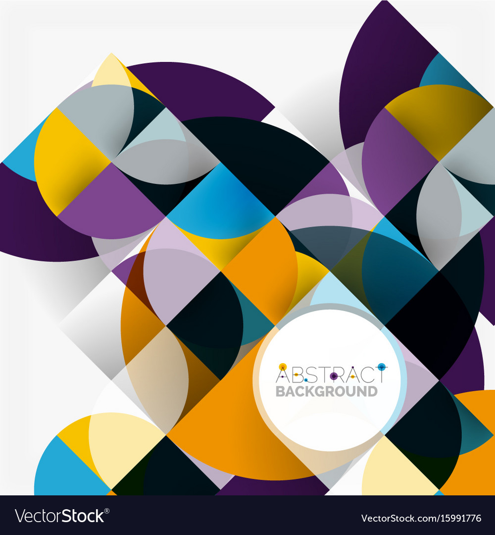 Modern geometrical abstract background circles Vector Image