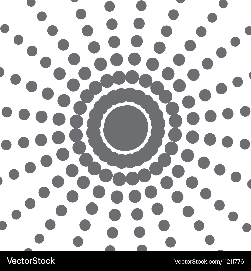 Pattern points in sun shape Royalty Free Vector Image
