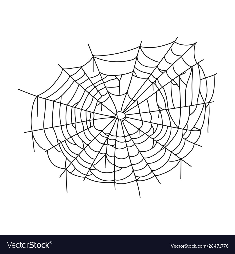 Spider web icon. Circle cobweb vector silhouette. Spiderweb clip art. Flat  vector illustration. Stock Vector, spider web 