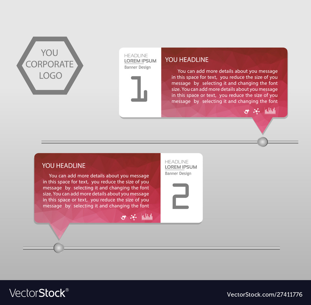 Timeline Infographics Banner Template Modern Info Vector Image