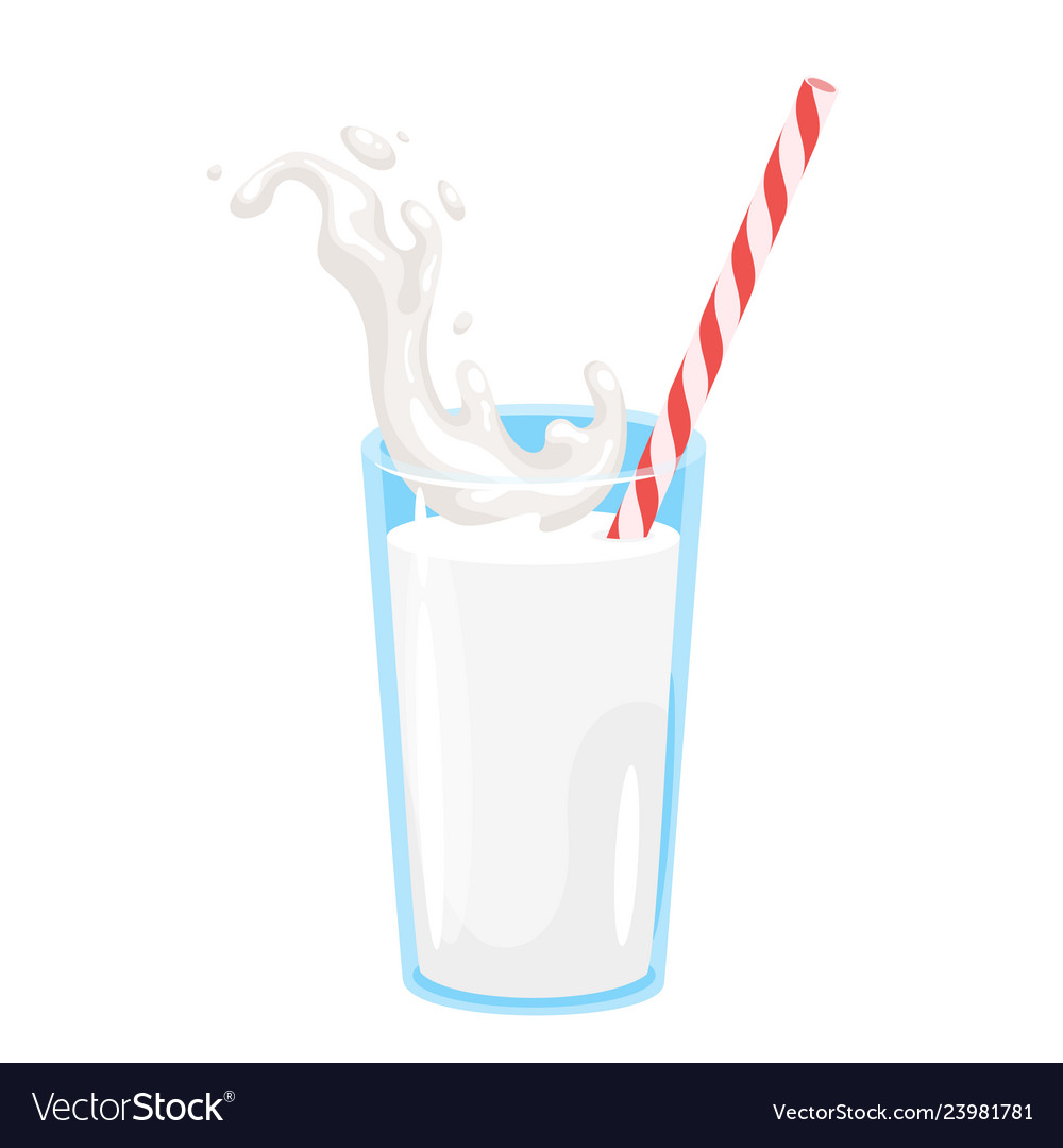 Milk icon on white background Royalty Free Vector Image