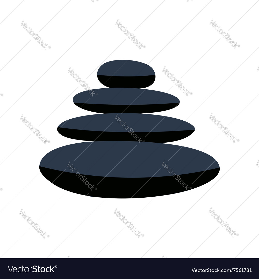 Zen Basalt Stones Flat Icon Royalty Free Vector Image Zen Basalt Stones Flat Icon Royalty Free Vector Image
