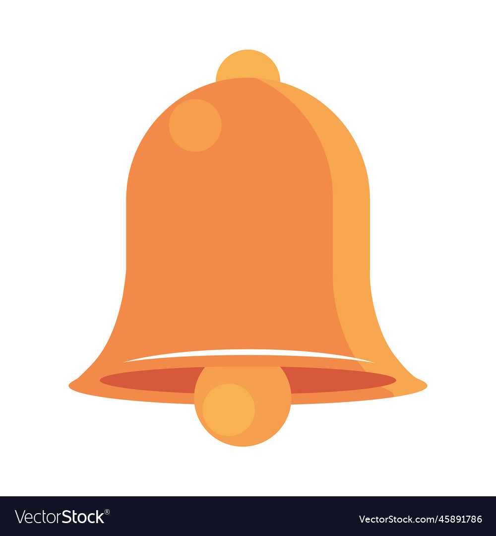 Bell Icon Isolated Royalty Free Vector Image Vectorstock