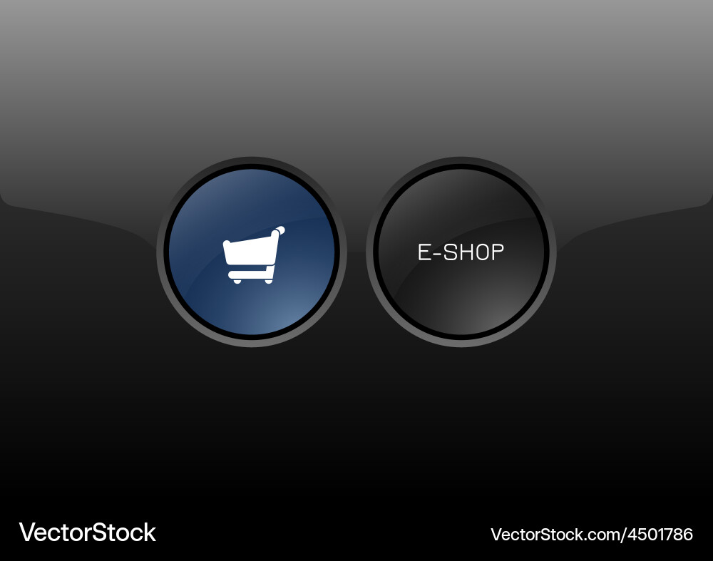 E-shop button Royalty Free Vector Image - VectorStock