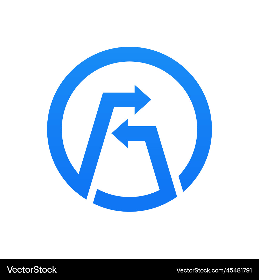 Abstract arrow logo design template elements Vector Image