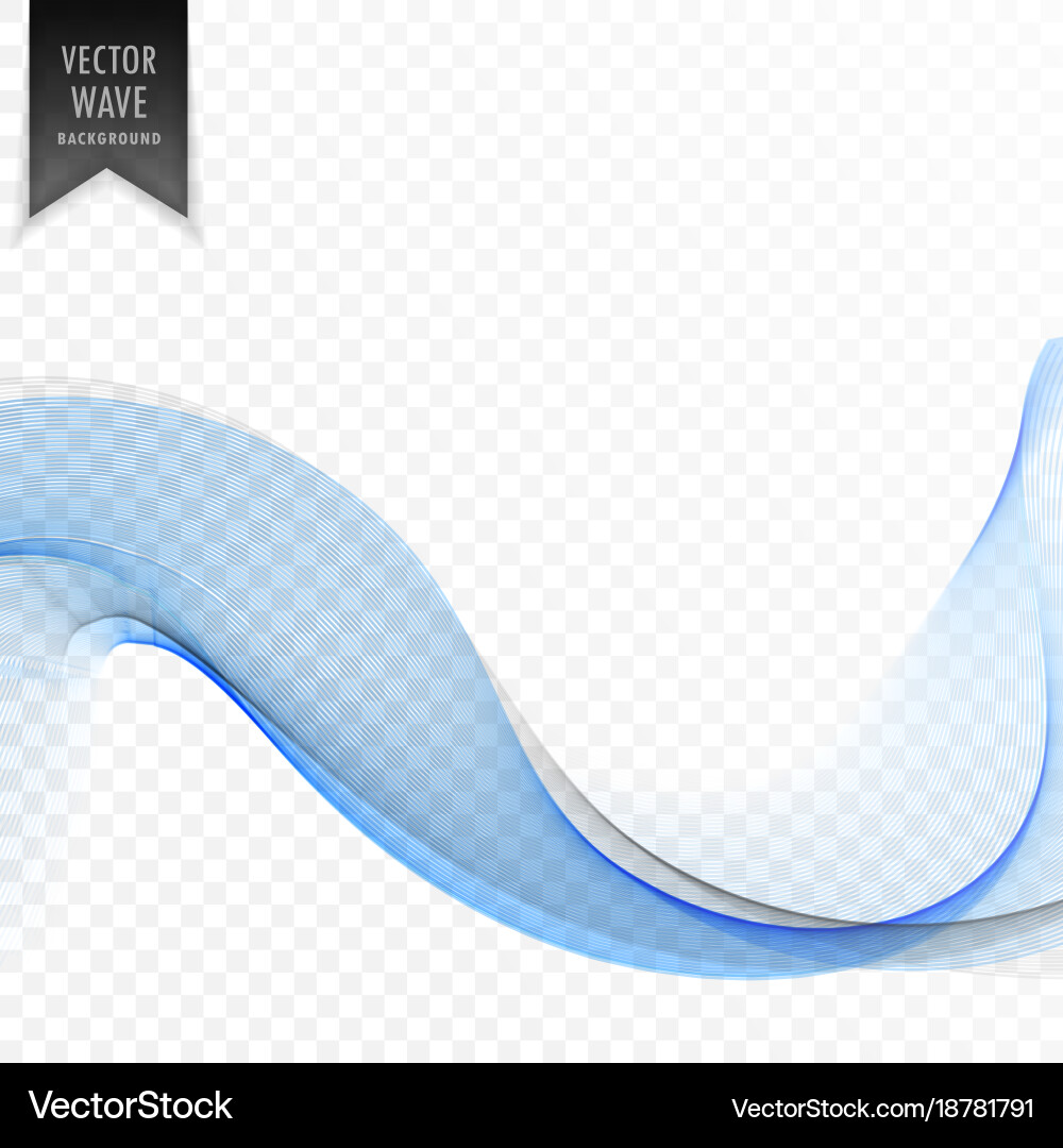 Blue abstract wavy shape background Royalty Free Vector