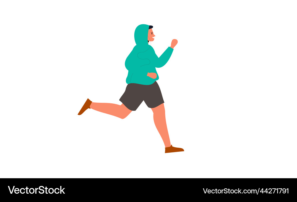 Runing Time Vector Running jogging time Royalty Free Vector Image
