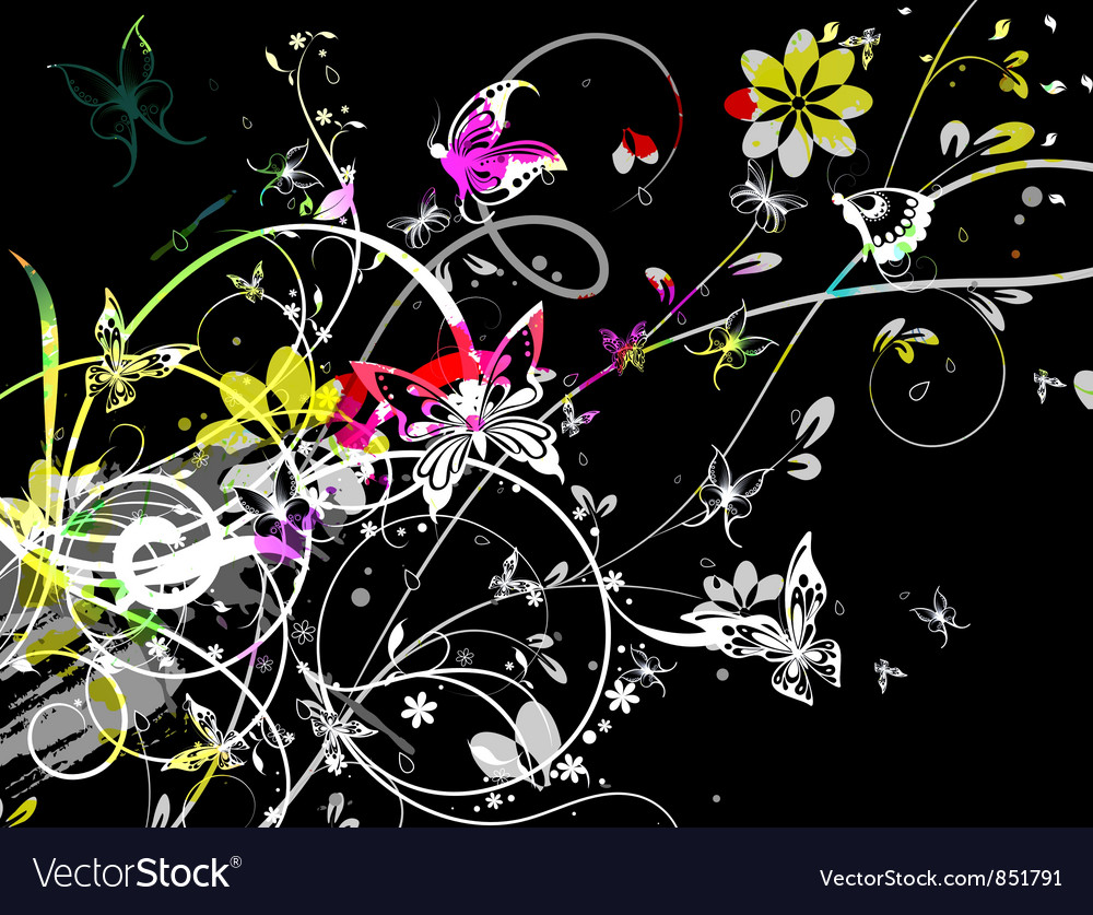 Vintage floral background Royalty Free Vector Image