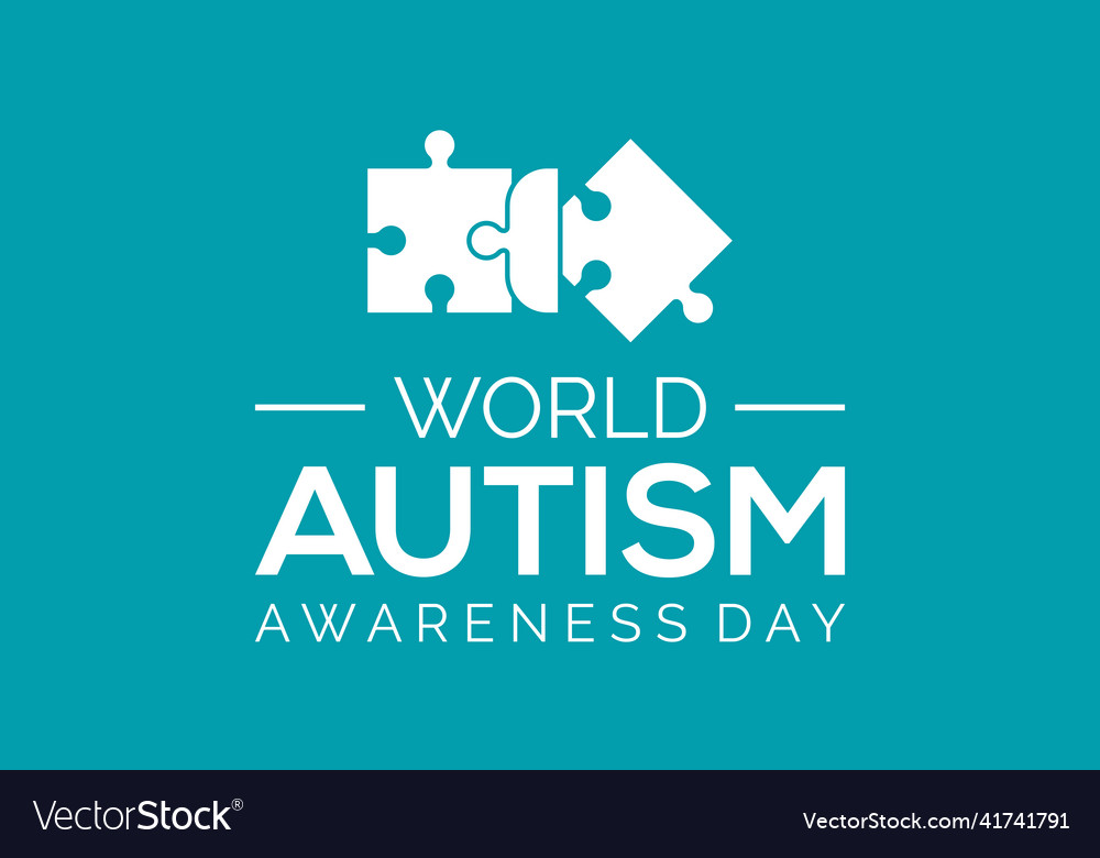 World autism awareness day autism community Vector Image