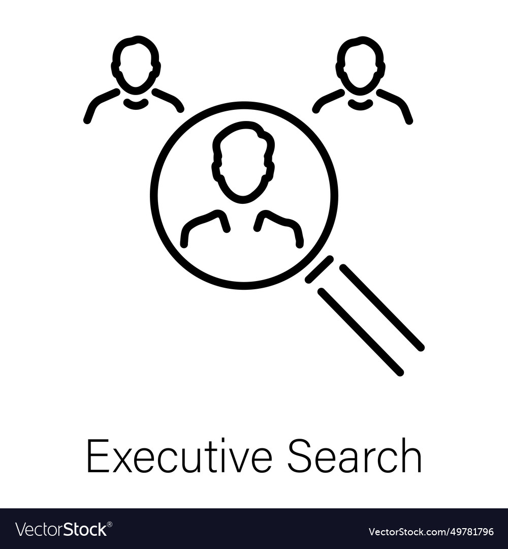 Executive search Royalty Free Vector Image - VectorStock