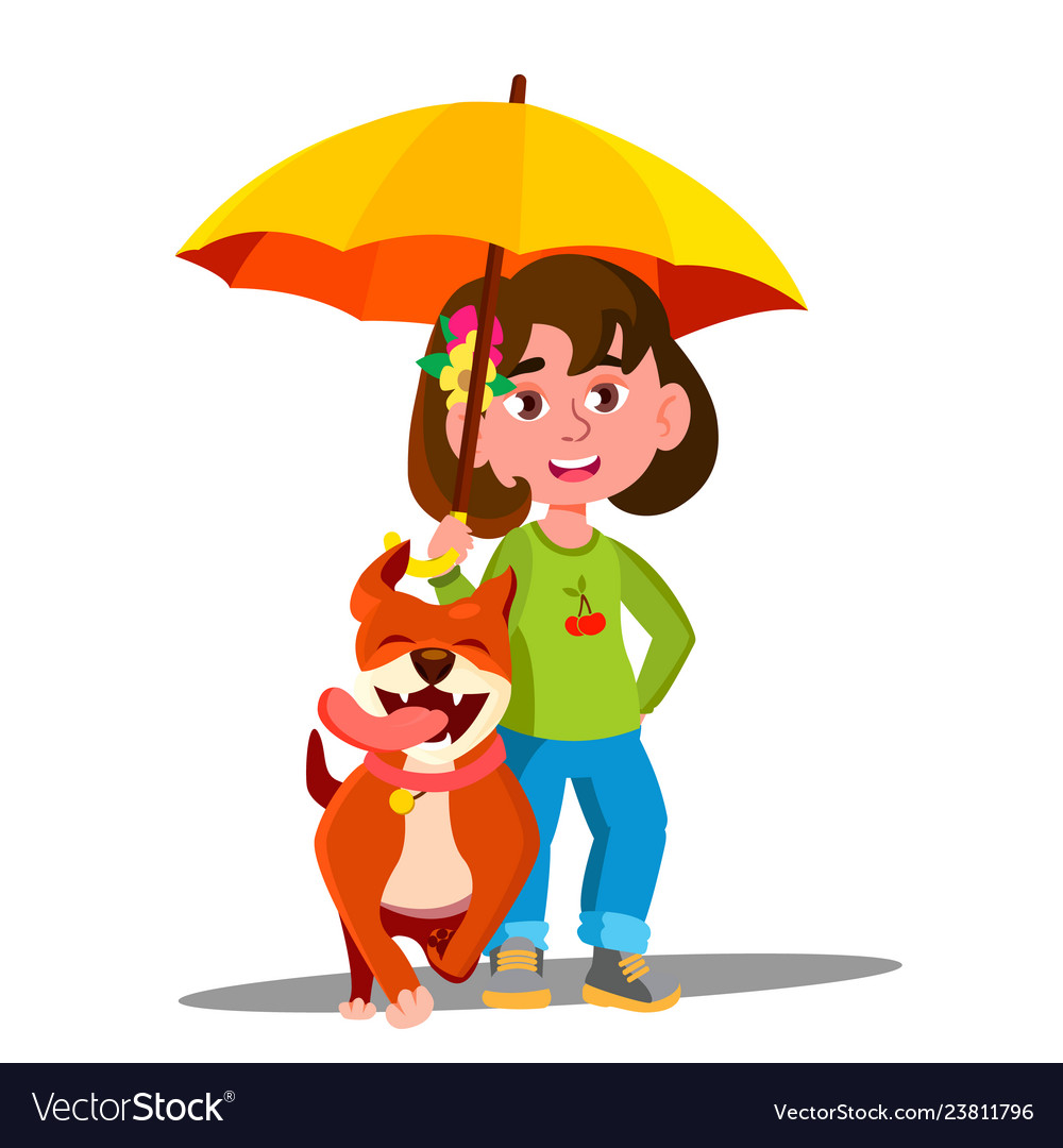 Dog under cheap umbrella