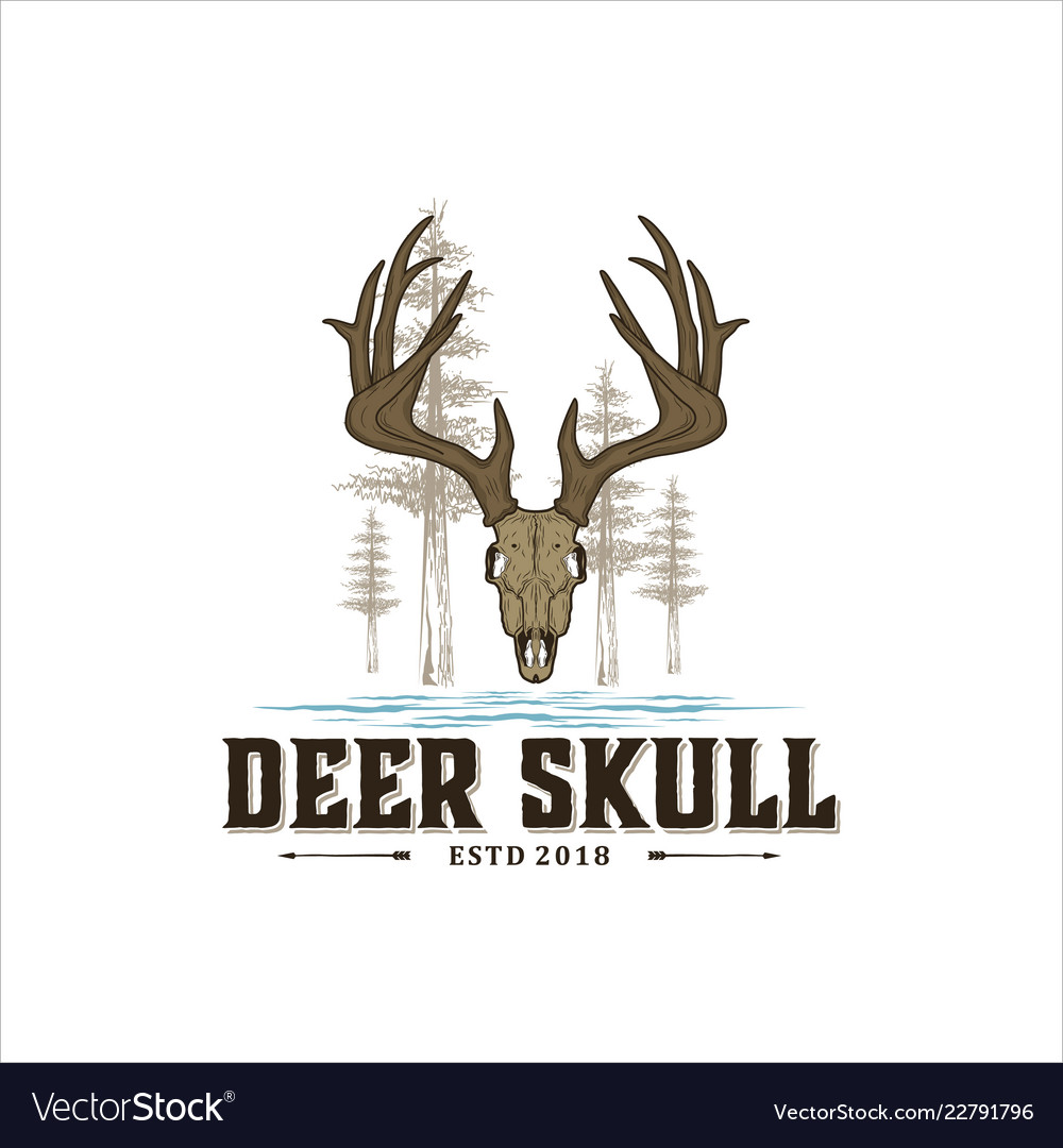 Logo for hunting and adventure Royalty Free Vector Image