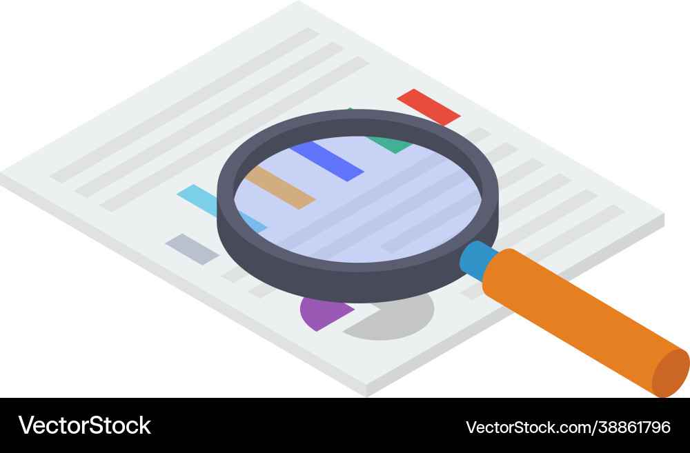 Report analysis Royalty Free Vector Image - VectorStock