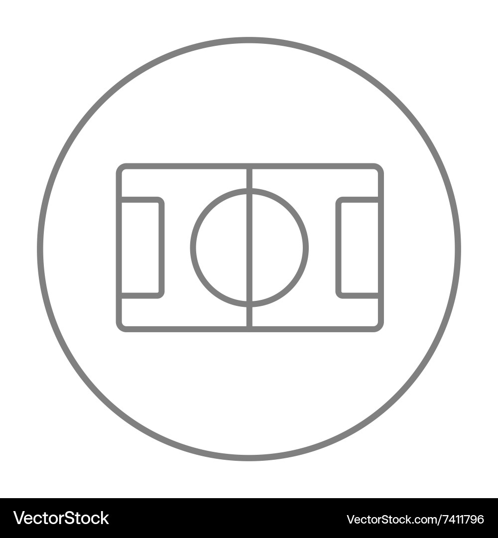 Stadium layout line icon Royalty Free Vector Image