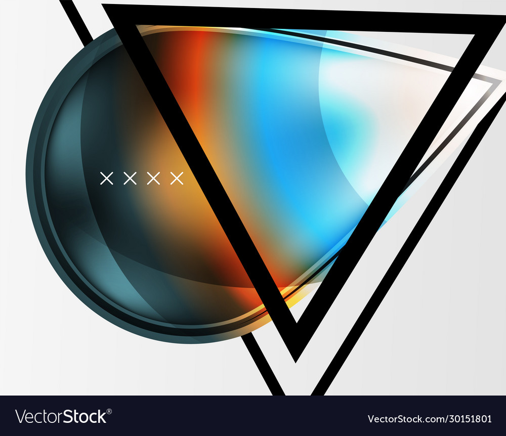 Abstract background - glossy glass bubbles Vector Image