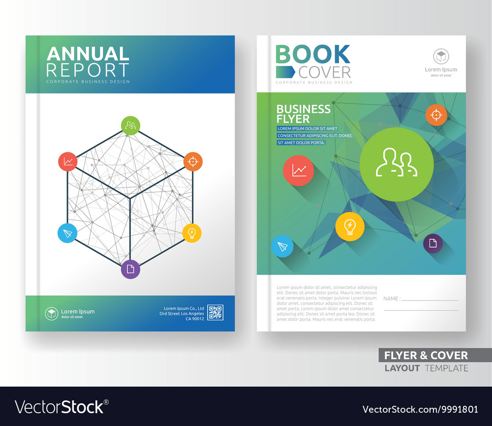 multipurpose corporate business flyer template vector image