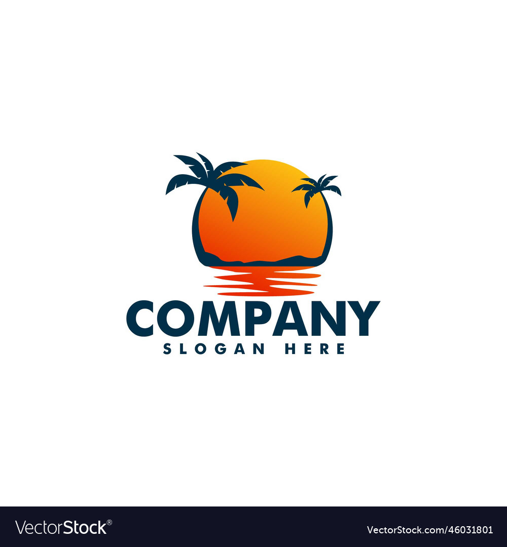 Sunset and sunrise logo icon Royalty Free Vector Image