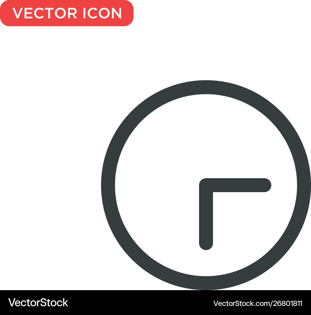 Clock icon design Royalty Free Vector Image - VectorStock