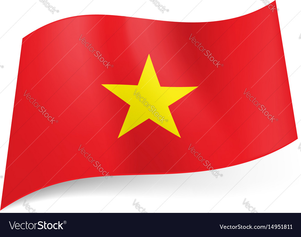 National flag vietnam red background Royalty Free Vector