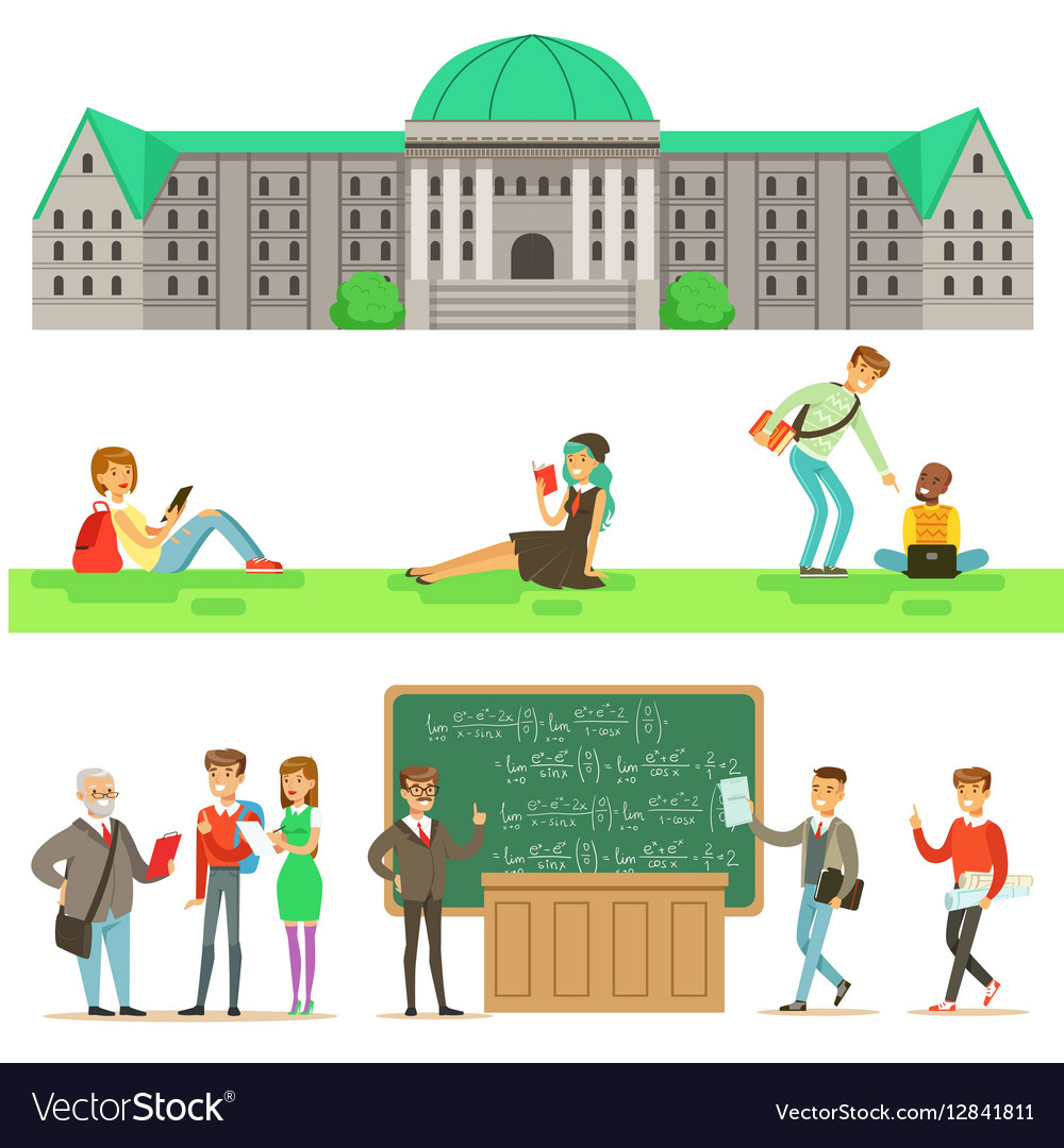 Преподаватель и студент рисунок