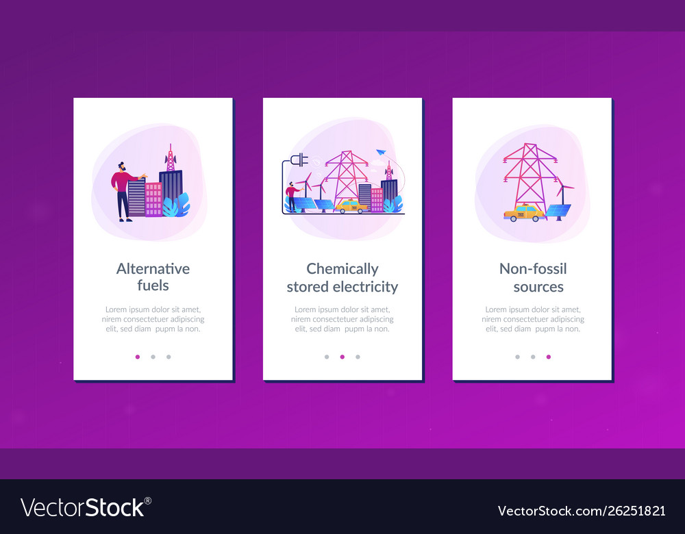 alternative-fuel-app-interface-template-royalty-free-vector