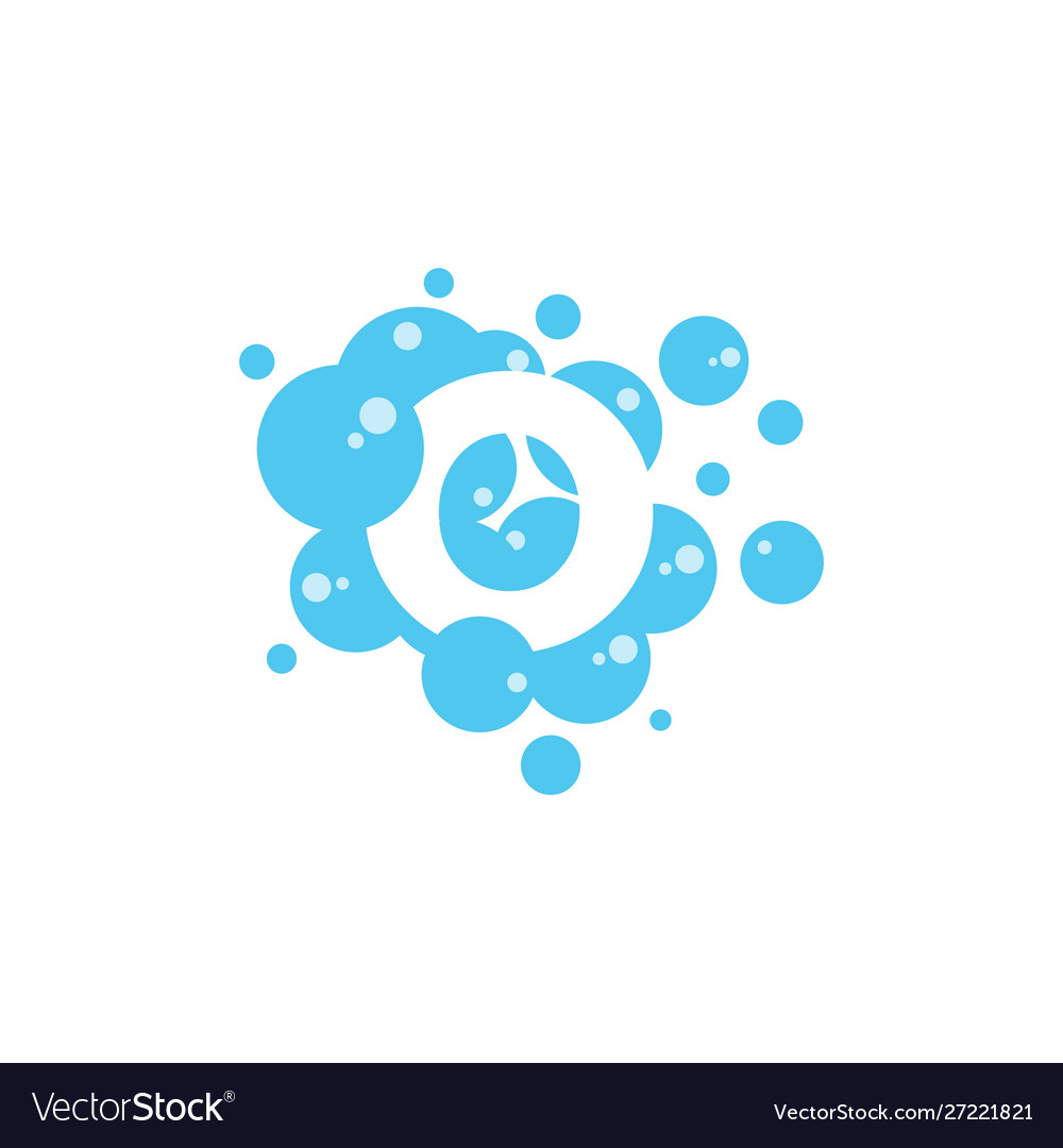 Bubble with initial letter o graphic design Vector Image