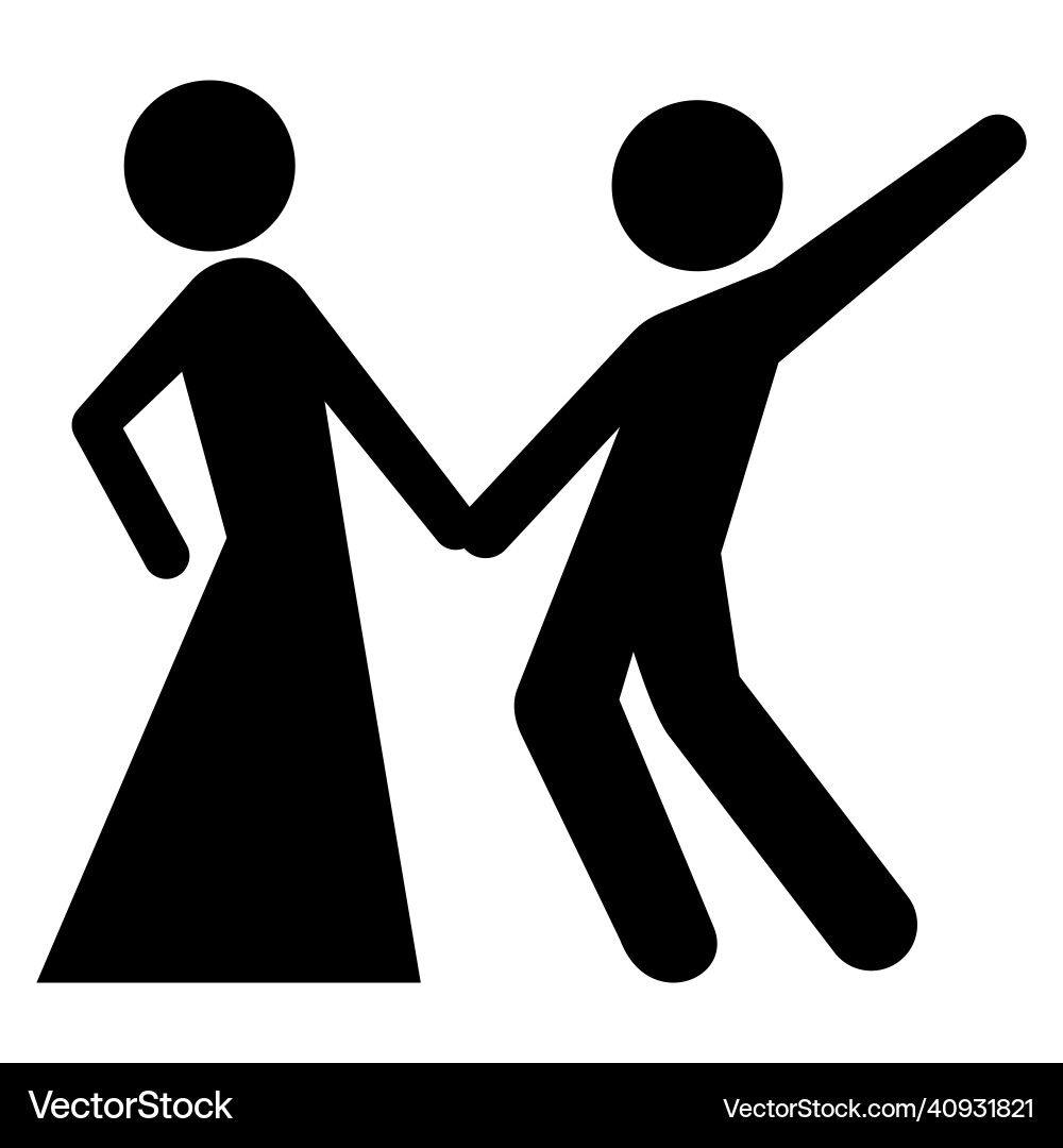 Dancing pair Royalty Free Vector Image - VectorStock