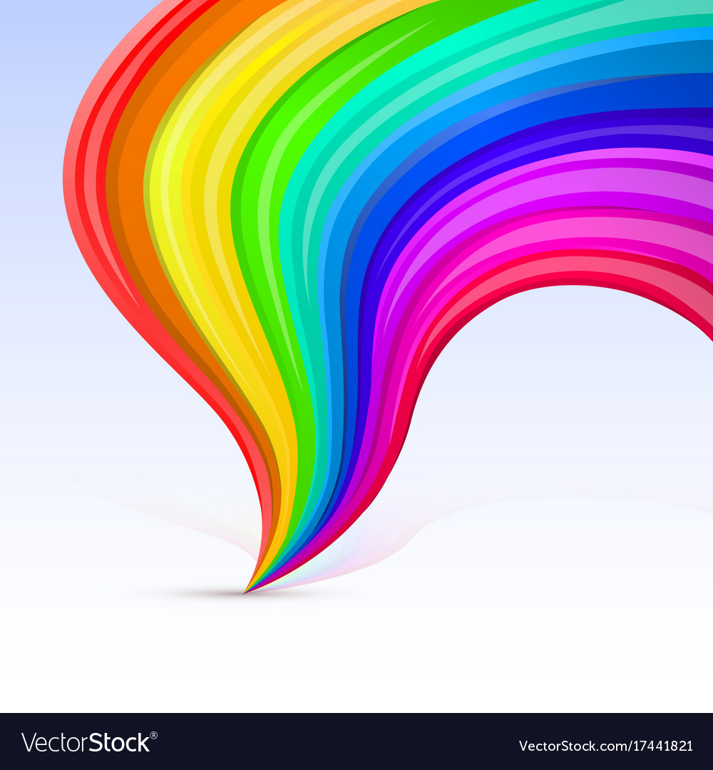 Rainbow Tornado On White Background Royalty Free Vector Rainbow Tornado On White Background Royalty Free Vector