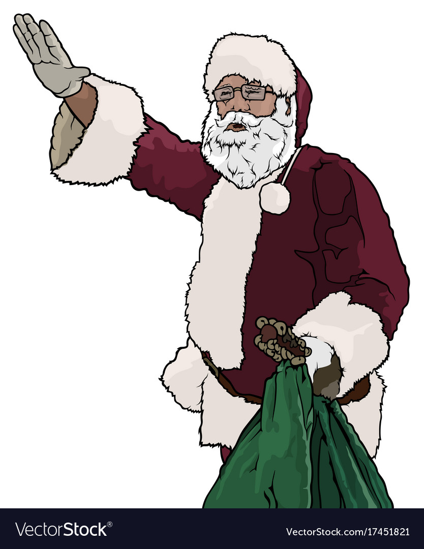 Santa claus waving