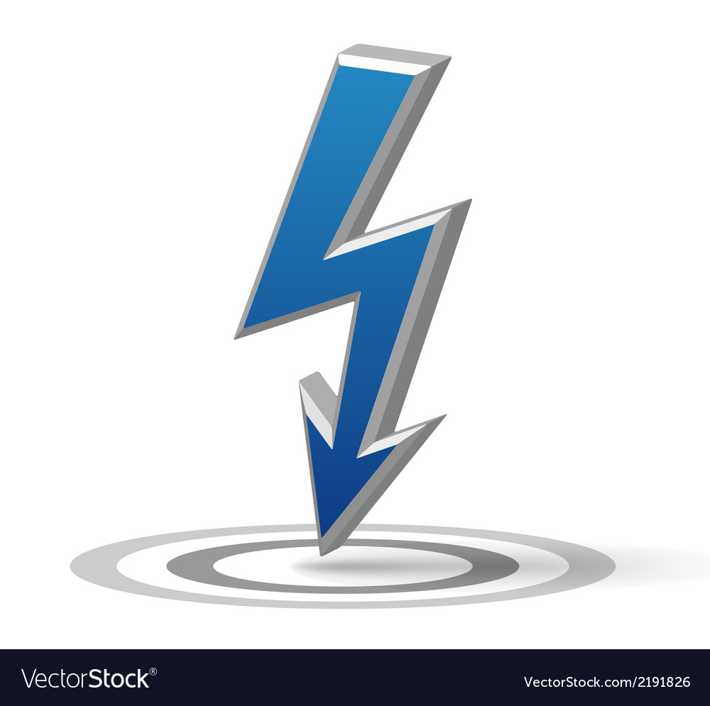 Blue Flash arrow Royalty Free Vector Image VectorStock