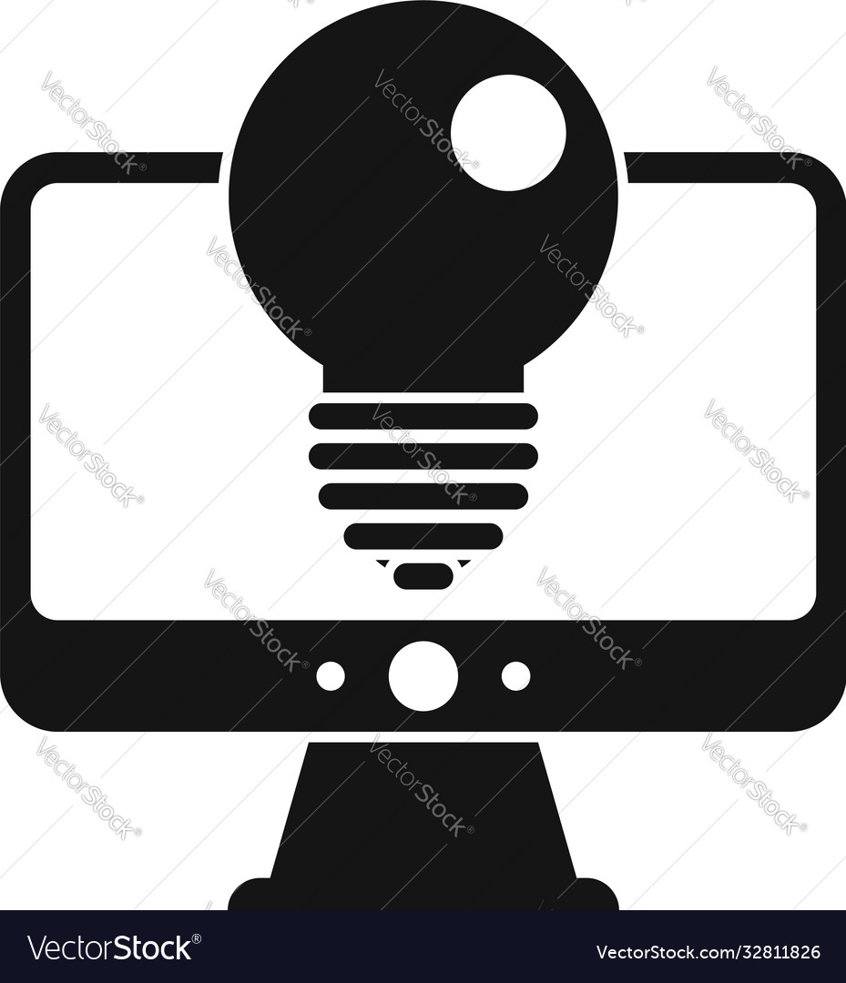 New Pc Innovation Icon Simple Style Royalty Free Vector