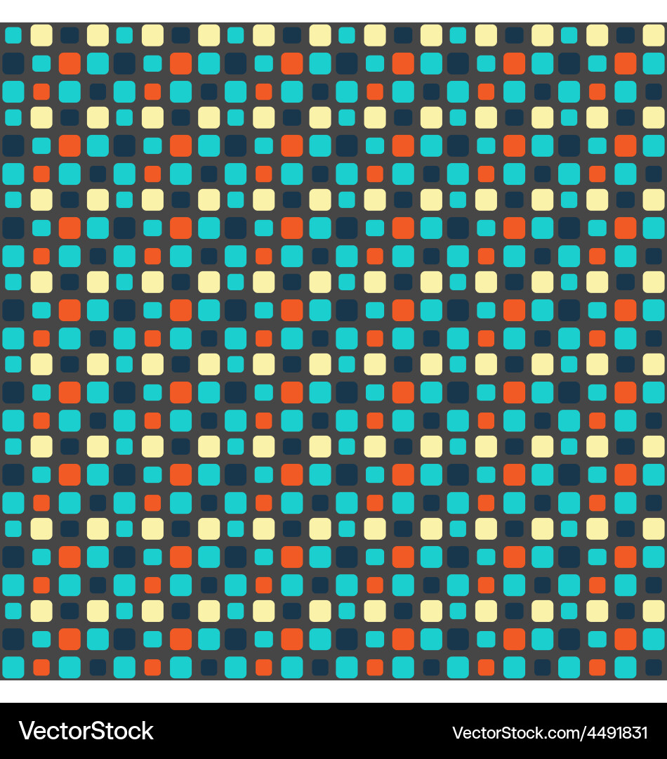 Seamless bright mosaic abstract pattern Royalty Free Vector