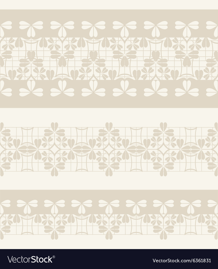 Set of lace ribbons Royalty Free Vector Image - VectorStock