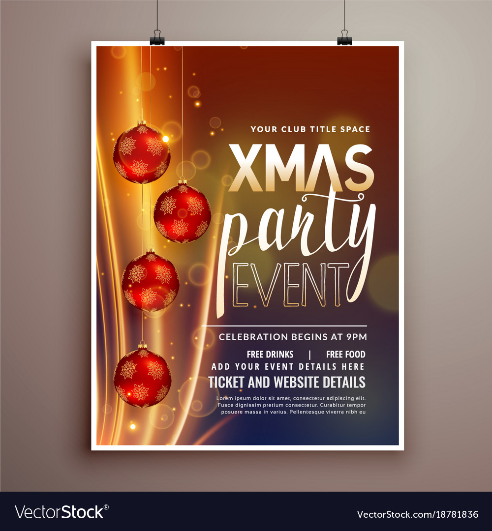 holiday party flyer