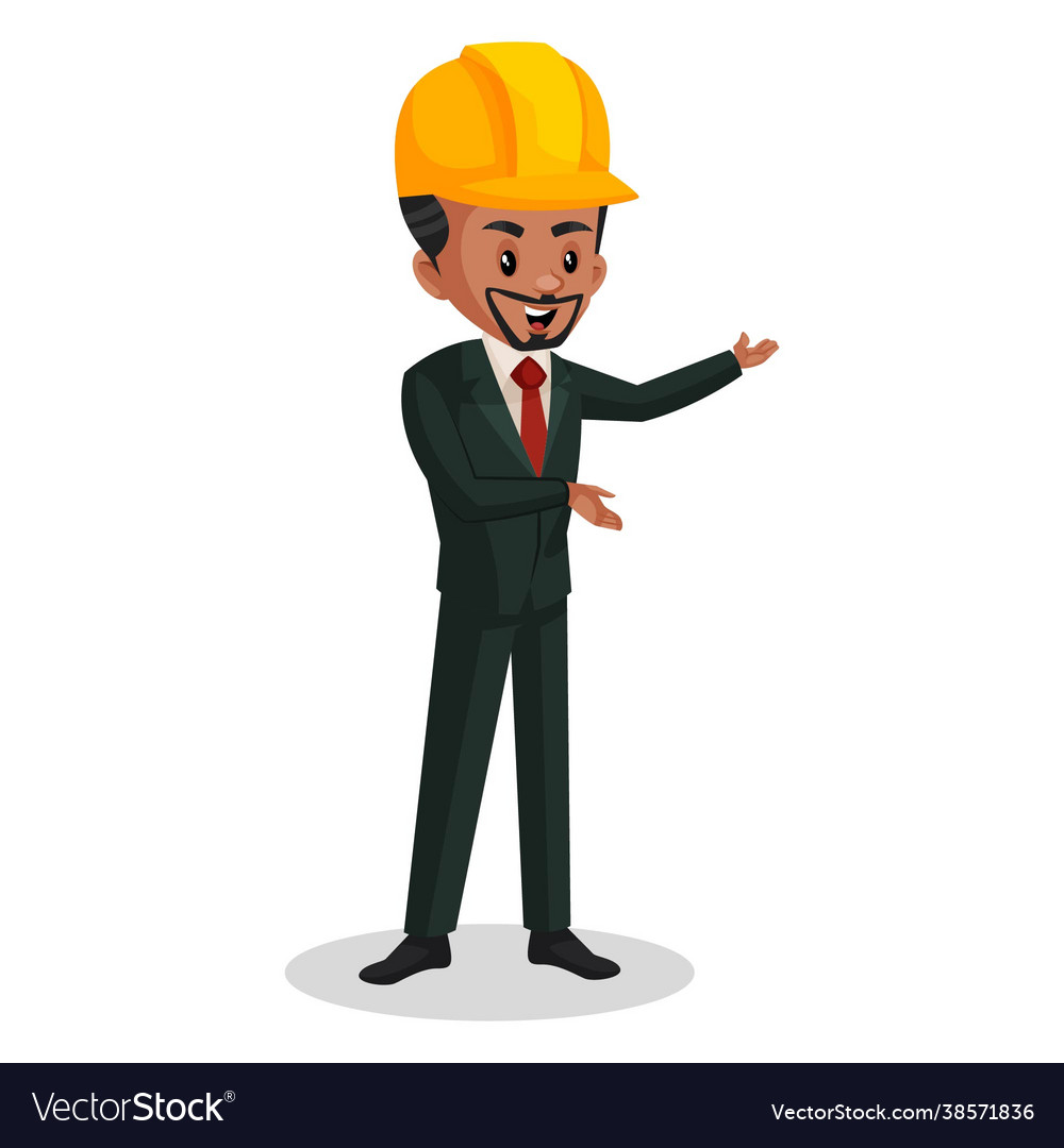 Engineer cartoon character Royalty Free Vector Image Engineer cartoon character Royalty Free Vector Image