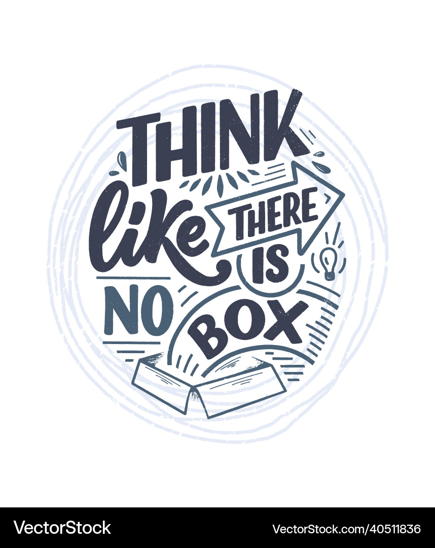 Hand drawn lettering quote in modern calligraphy Vector Image