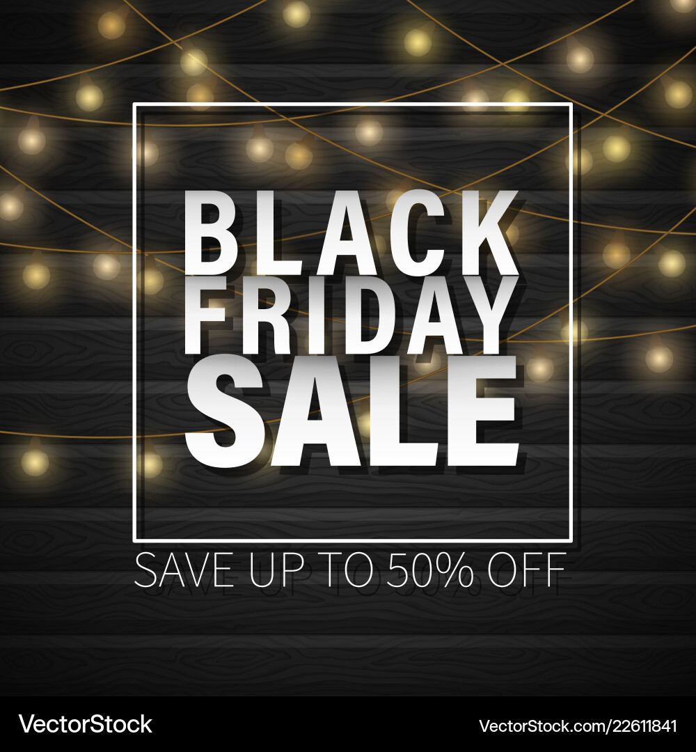 Black friday christmas sale Royalty Free Vector Image
