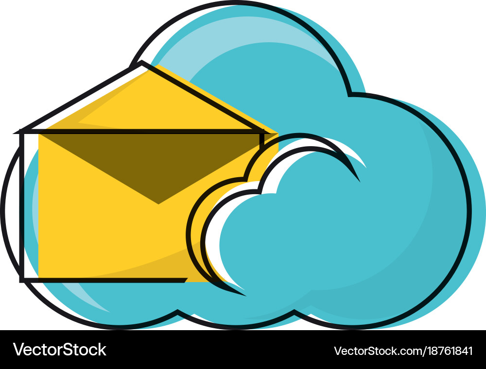 Cloud storage design concept Royalty Free Vector Image