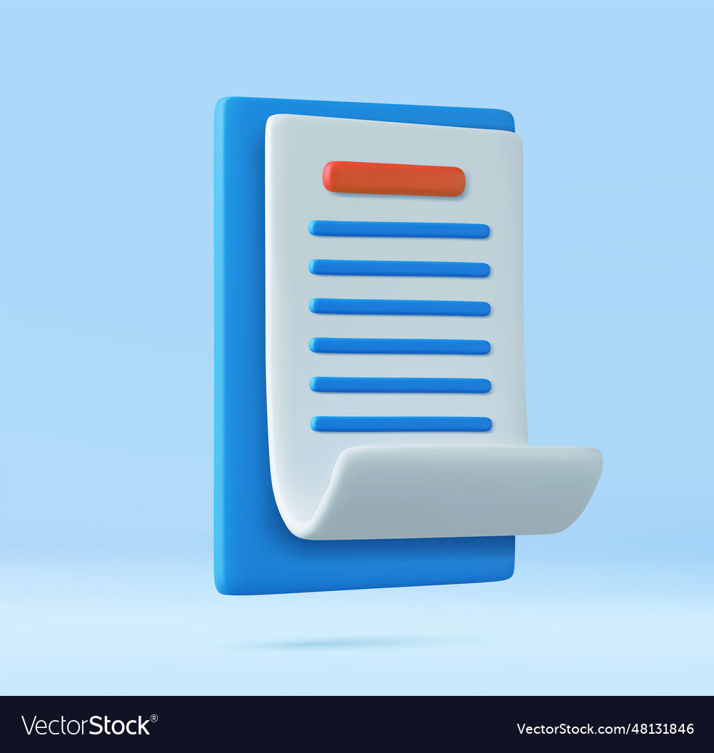 3d clipboard task management todo check list Vector Image