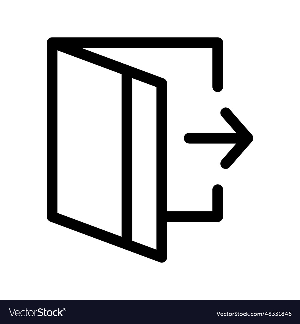 Logout icon Royalty Free Vector Image VectorStock